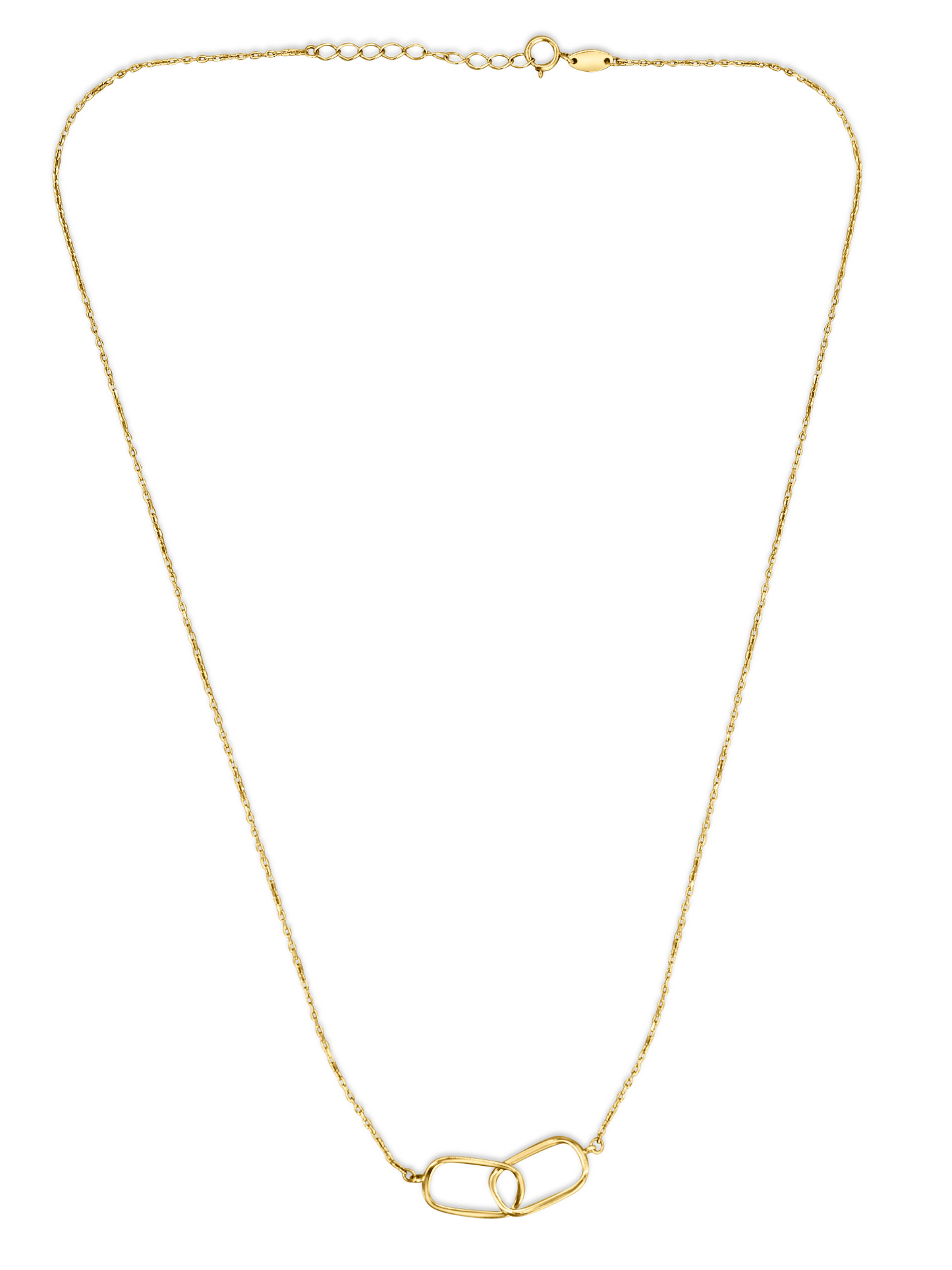 14K Echtgold Halskette mit Symbol der Verbundenheit