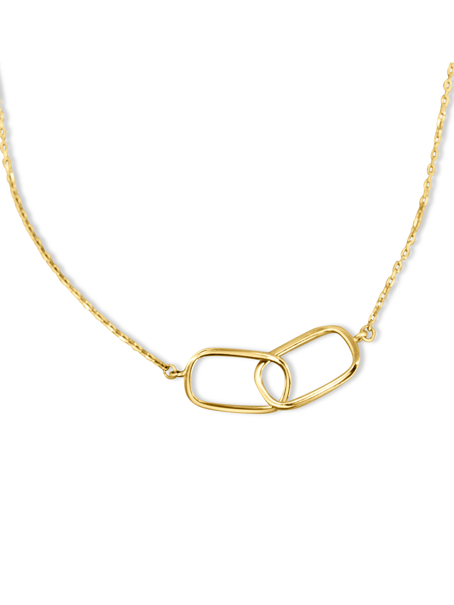 14K Echtgold Halskette mit Symbol der Verbundenheit