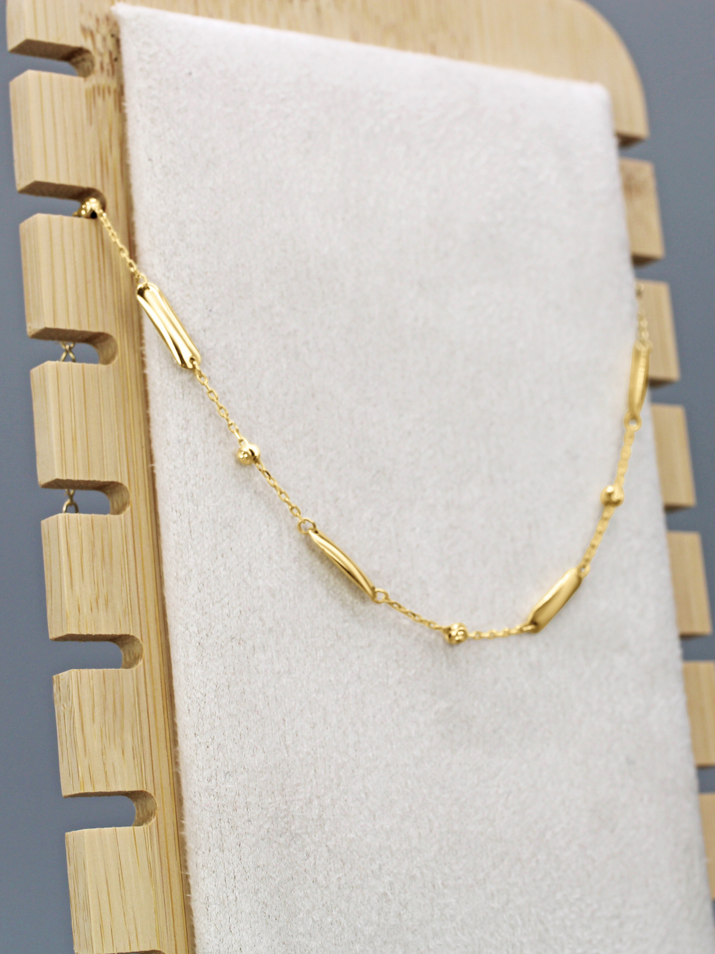 Pera 585er Gold Armband  mit Kugel- und Stabdetails