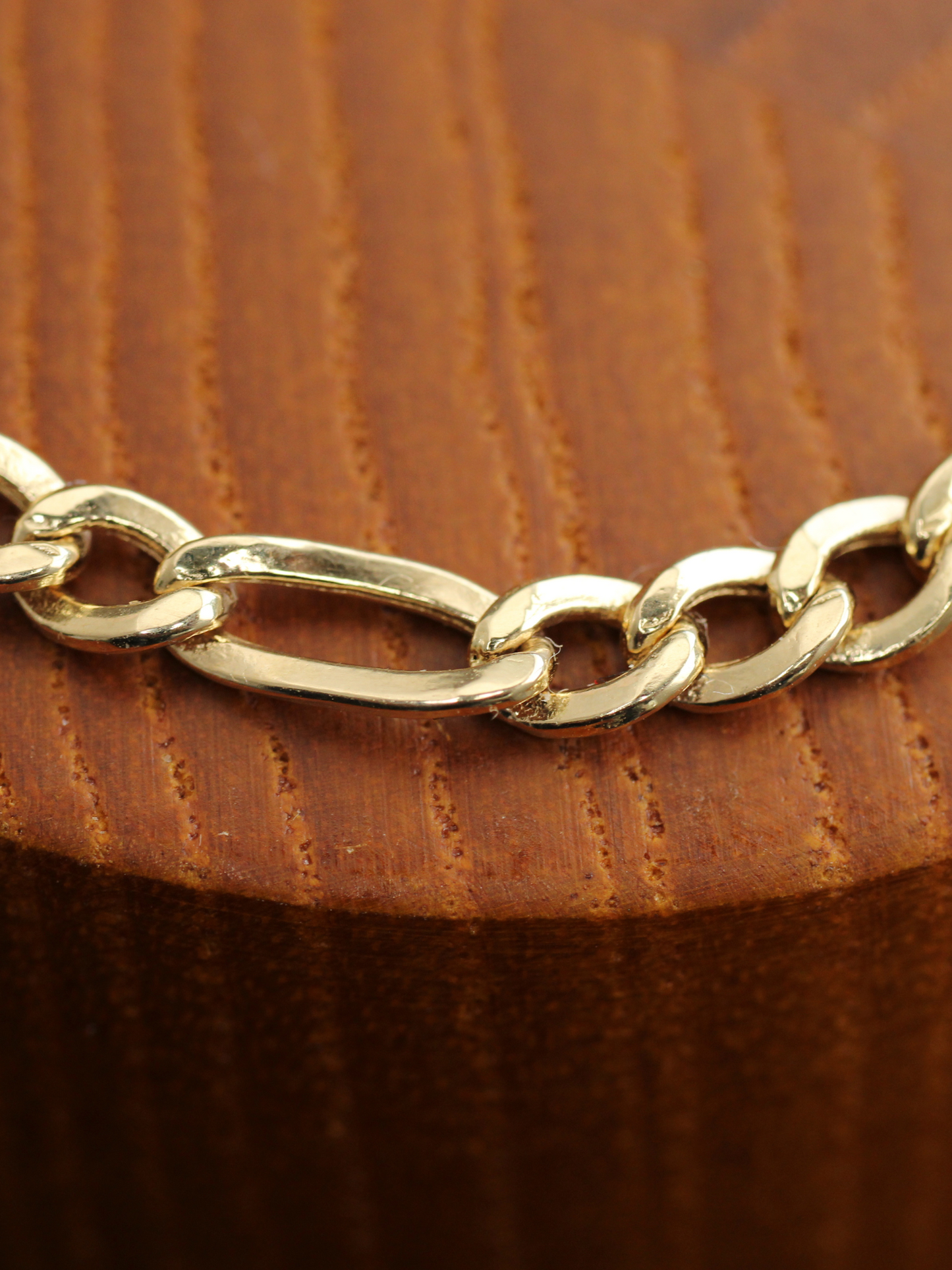 Figaro 585er Gold Chain Armband