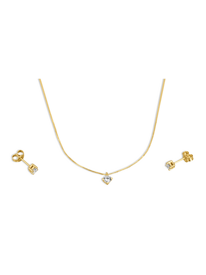 Étoile Brillante – Elegantes Schmuckset aus Gold