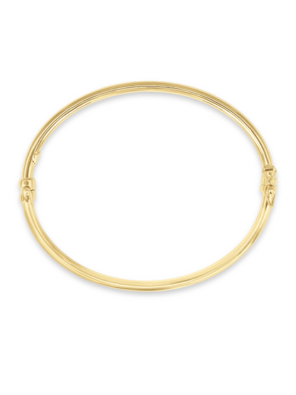 Klemme Ovaler 585er Gold Armband