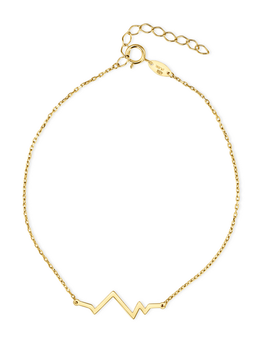 Lena 585er Gold Chain Armband Herzschlag Symbol