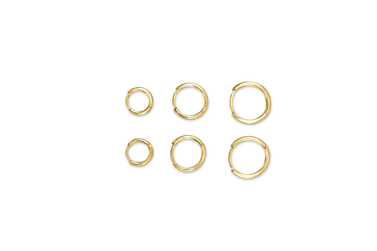 Creolen 585er Gold in 10, 13 und 15 mm