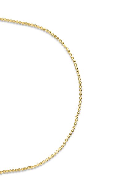 Kügelchen 585er Goldkette – 45 cm, 1 mm