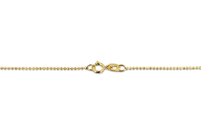 Kügelchen 585er Goldkette – 45 cm, 1 mm