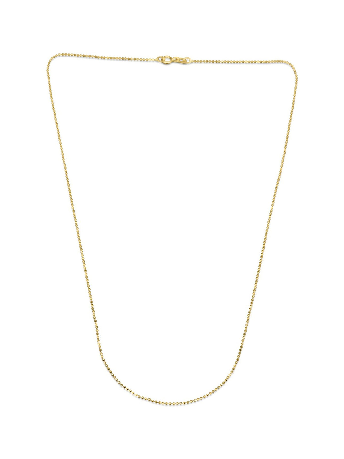 Kügelchen 585er Goldkette – 45 cm, 1 mm