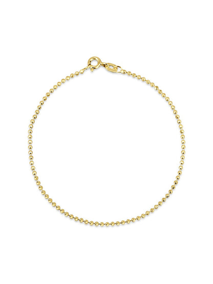Mini Kugel 585er Gold Armband – 18 cm